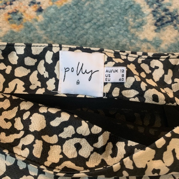 Princess Polly Black Leopard Print Skirt - Picture 2 of 2